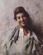 Georges Gaste Jeune fille souriant (mk32) oil painting reproduction